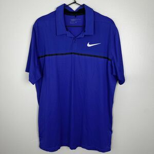 Nike Dri-Fit Golf Mens Purple Polo Large